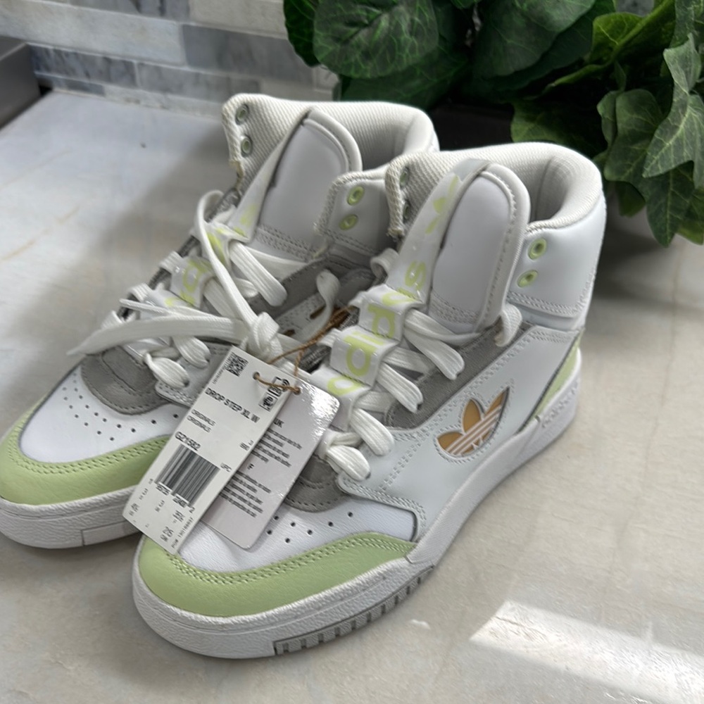 adidas DROP STEP XL 'WHITE ALMOST LIME' (NEW) sz 4.5